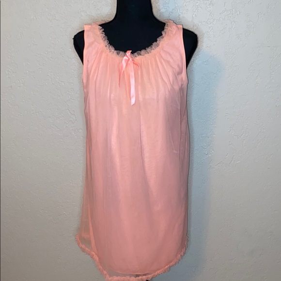 Vintage 1950s pink nightgown robe set retro - Picture 8 of 13